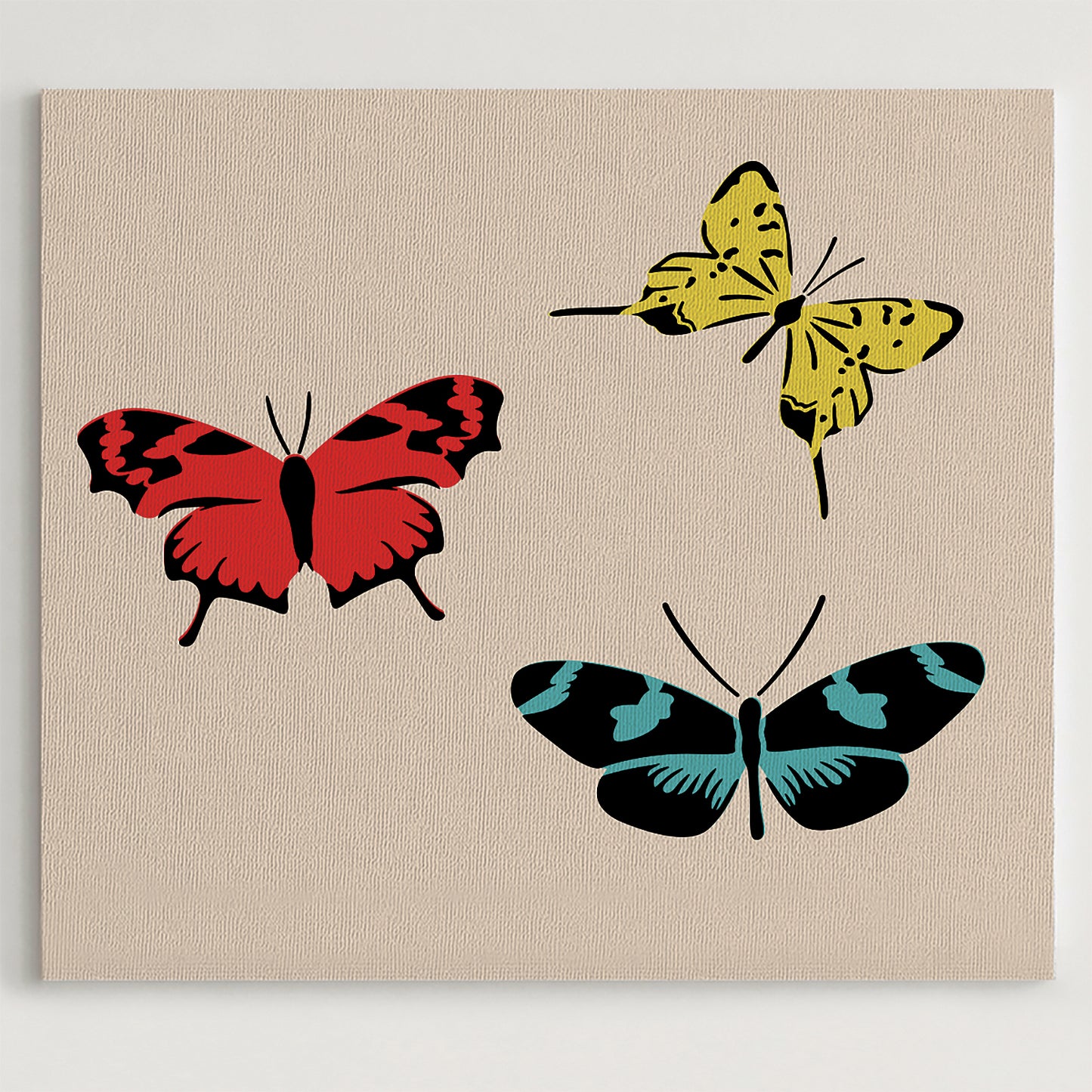 Butterflies Stencil 3-Pack, Two-Layers