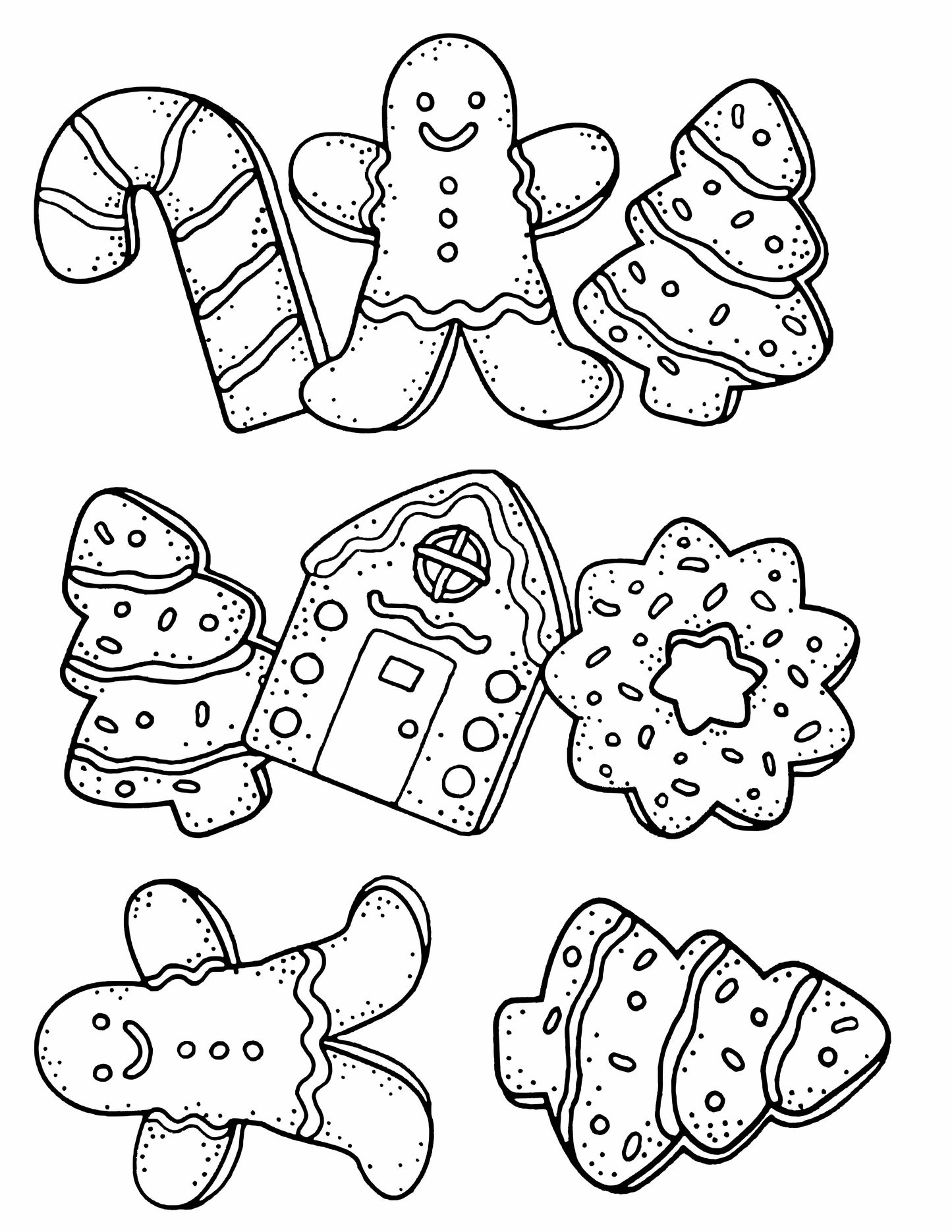 Black Line Holiday Cookies, designed by Mark Hufford