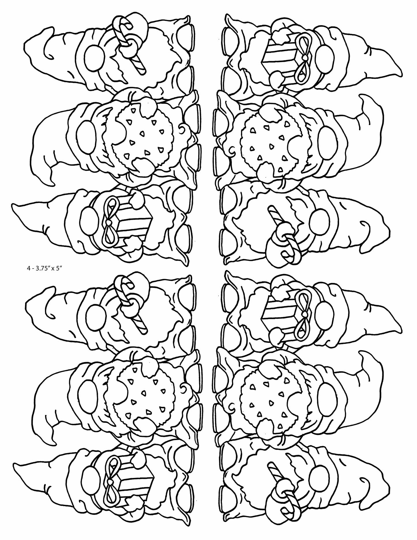 Black Line Gnome Trio, designed by Mark Hufford