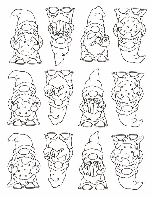 Black Line Gnomes, designed by Mark Hufford