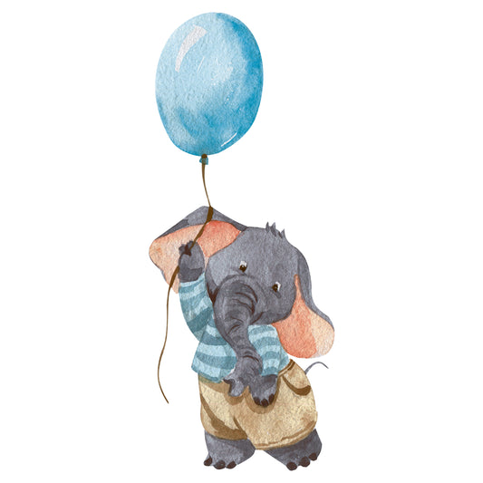 Party Elephant with Balloons