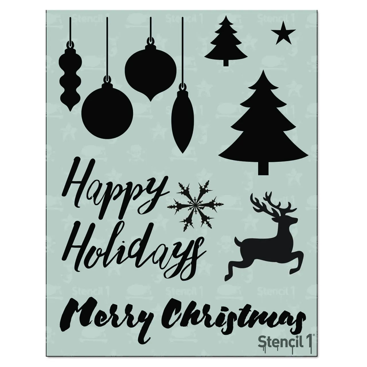 Holiday Stencil Sheet 8-pack