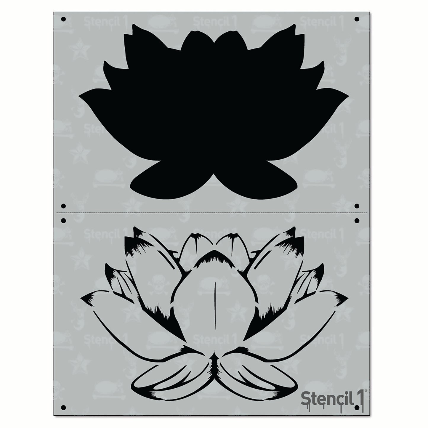 Lotus Stencil – Two Layers