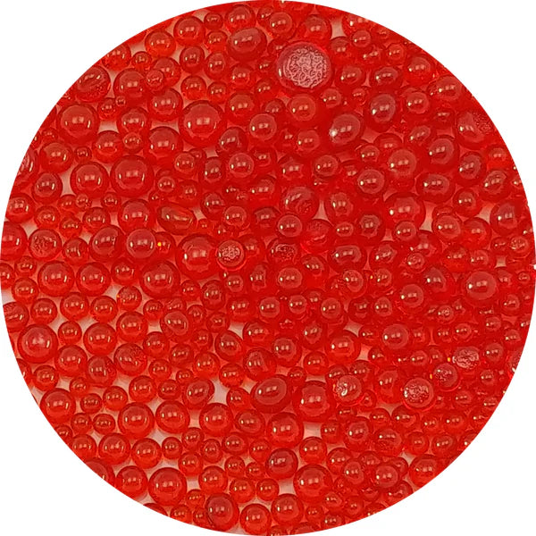 Orange Transparent Frit Balls