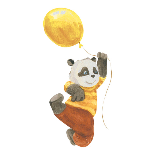 Party Panda with Balloons