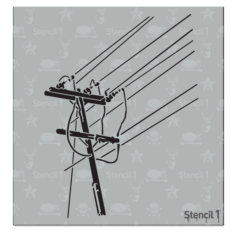 Power Lines Stencil – Small (5.75″x6″)