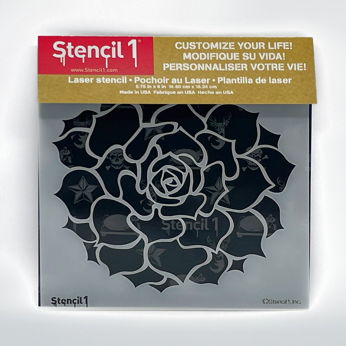 Succulents Hens & Chicks Stencil – Small (5.75″ x 6″)