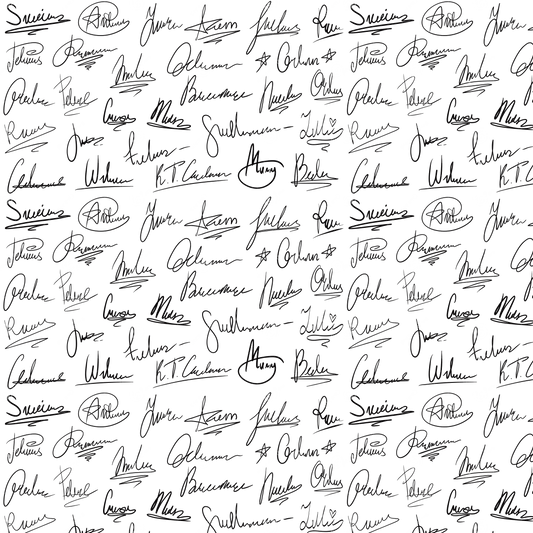 Your Own Signature - Custom Decal Sheet