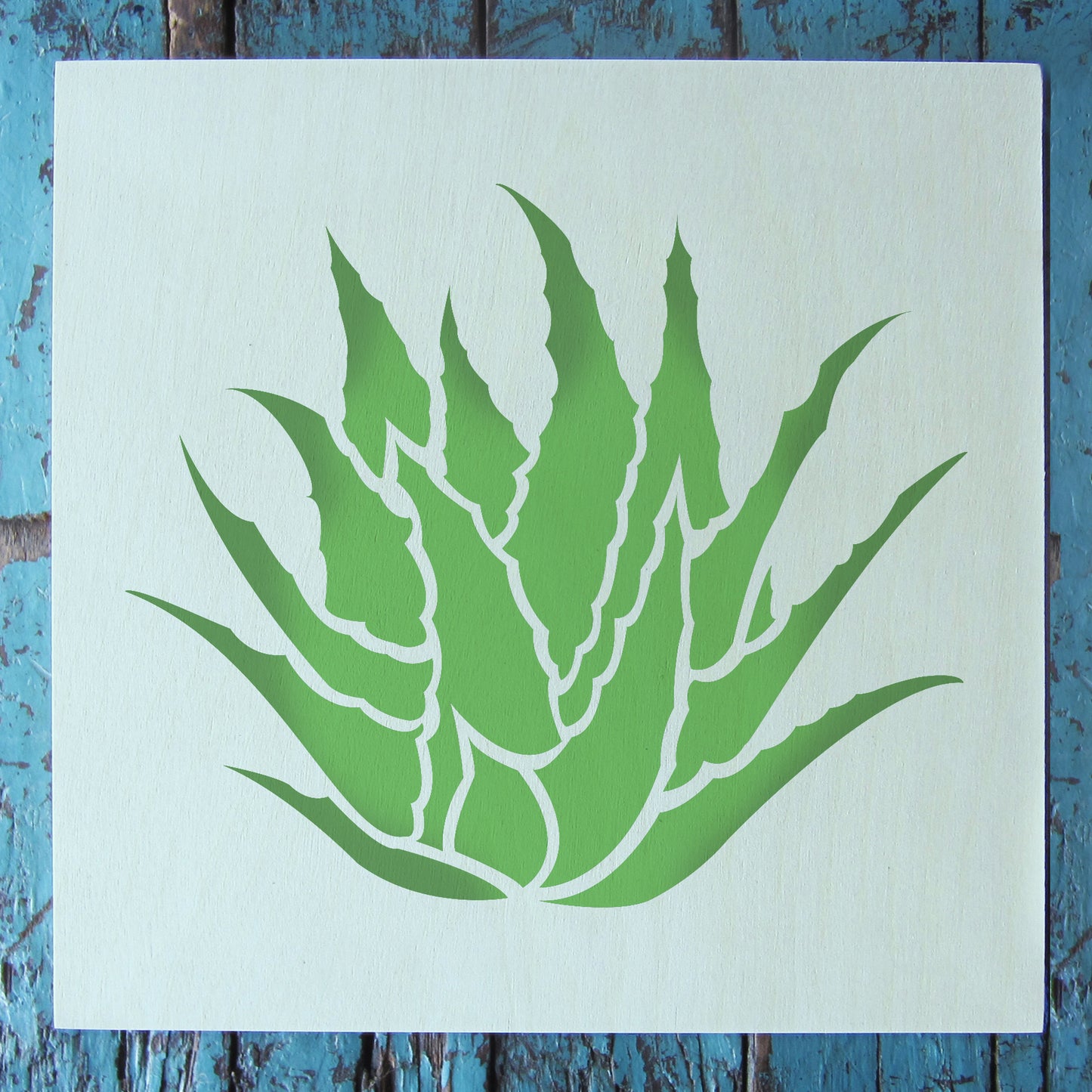 Succulents Agave Stencil – Small (5.75″ x 6″)