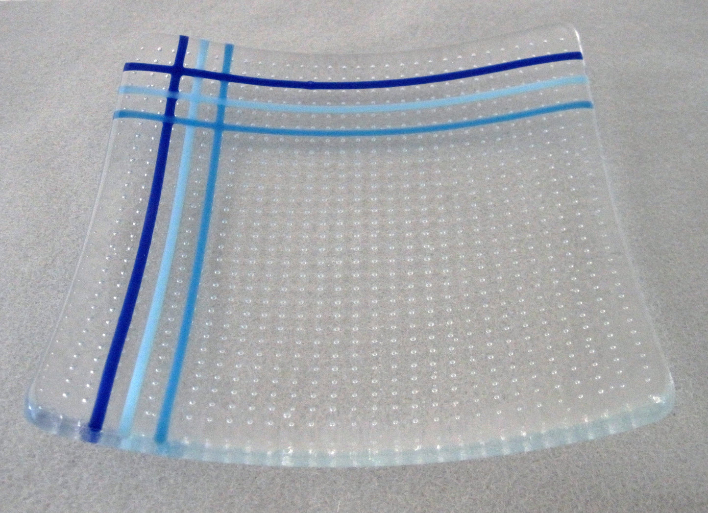 10/18 Fused Glass Controlled Bubble Plate