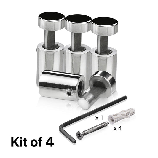 Adjustable Edge Grip Glass Mounts - Round