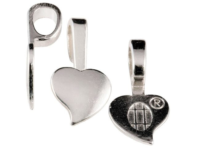 Heart Jewelry Bail, 12-Pack