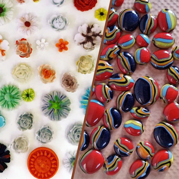 2024: 03/27 & 04/10 Fused Glass Puddles and Freeze & Fuse