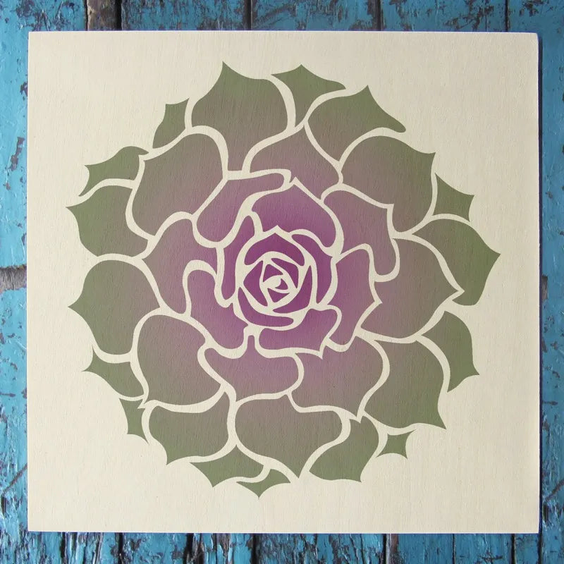 Succulents Hens & Chicks Stencil – Small (5.75″ x 6″)