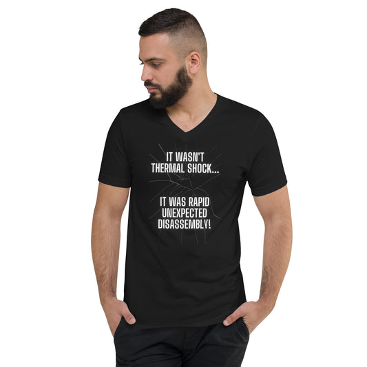 Rapid Unexpected Disassembly! Unisex V-Neck