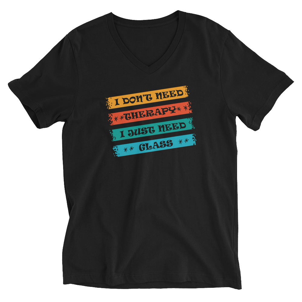 Mental Health Begins with Glass Unisex V-Neck