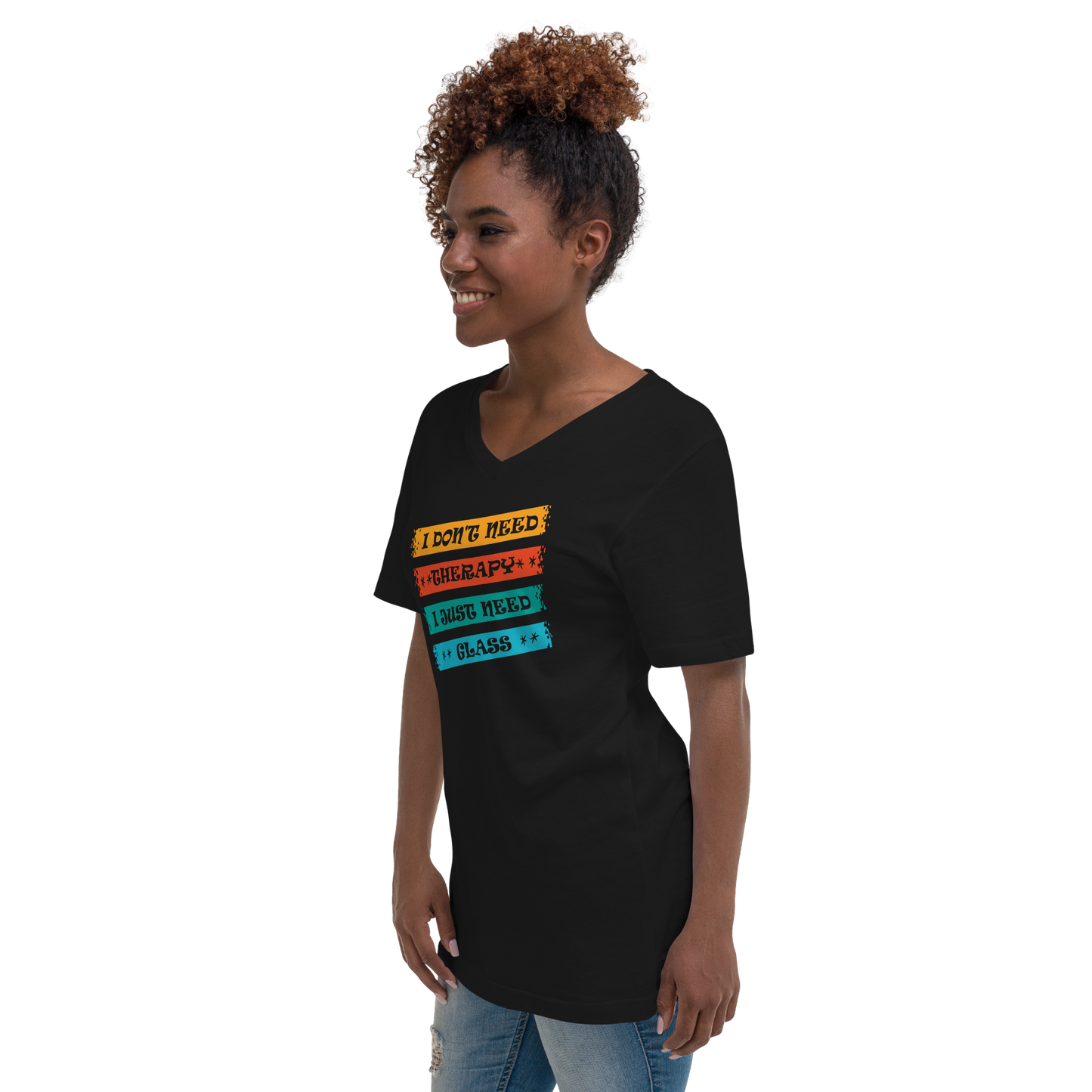 Mental Health Begins with Glass Unisex V-Neck