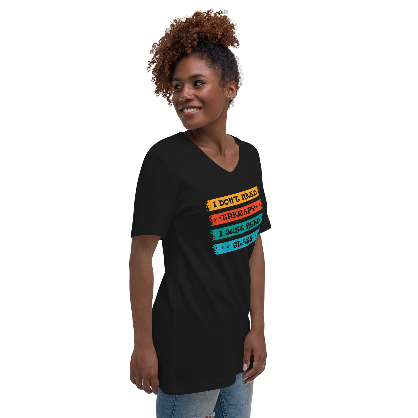 Mental Health Begins with Glass Unisex V-Neck