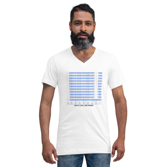 Annealing Thick Slabs (Upside Down) Unisex V-Neck
