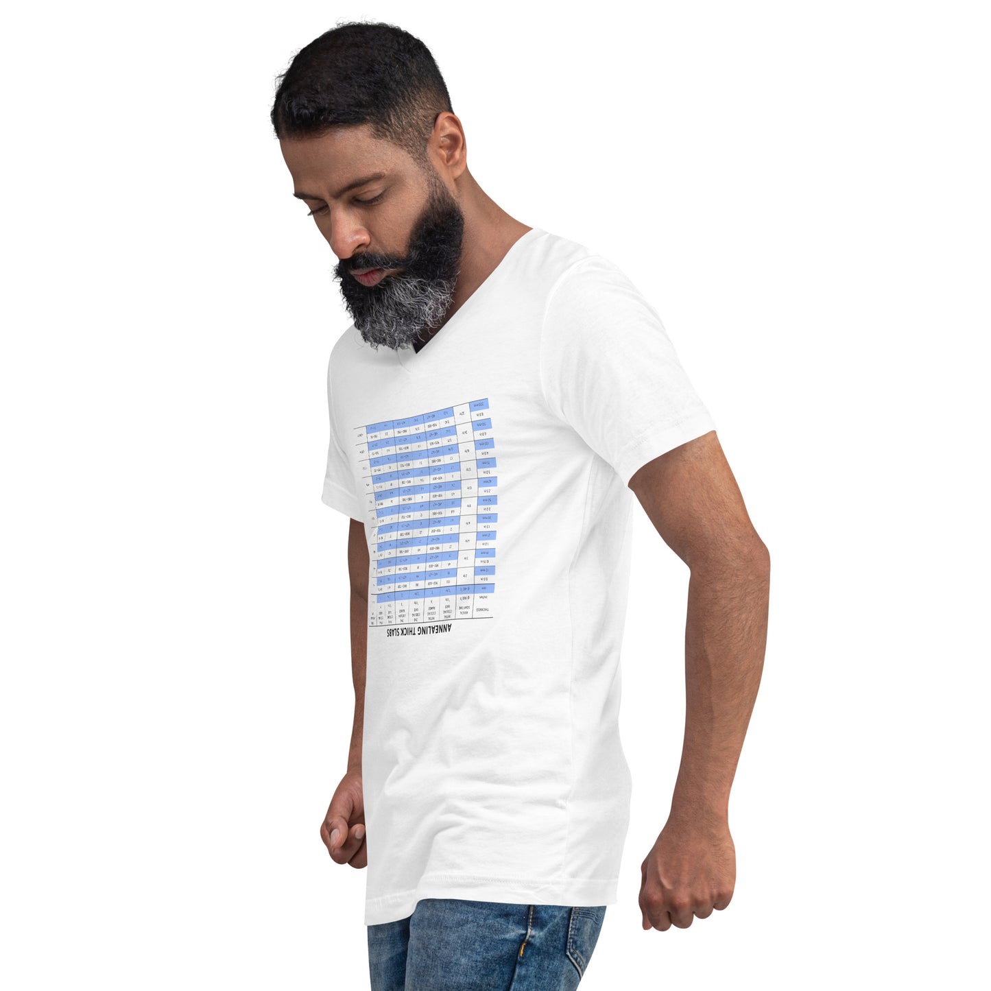 Annealing Thick Slabs (Upside Down) Unisex V-Neck