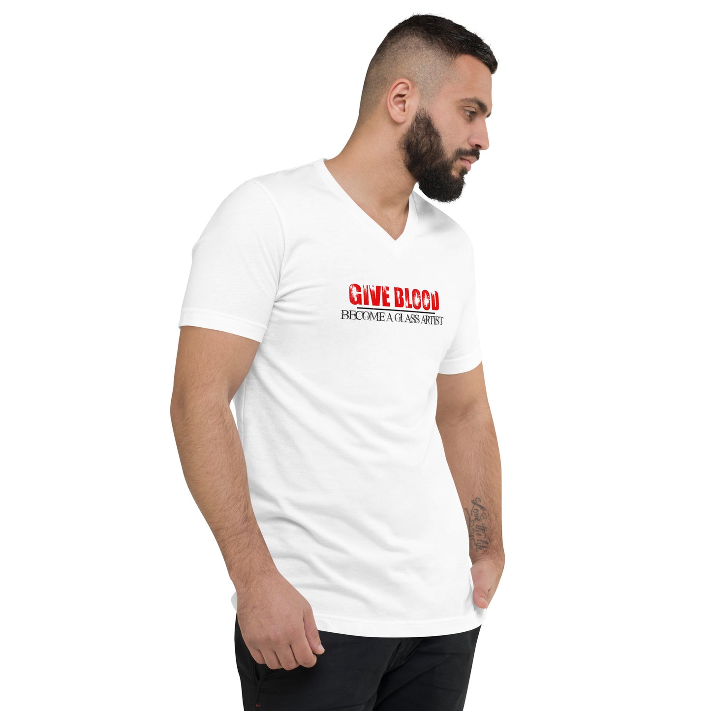 Give Blood, Become A Glass Artist Unisex V-Neck