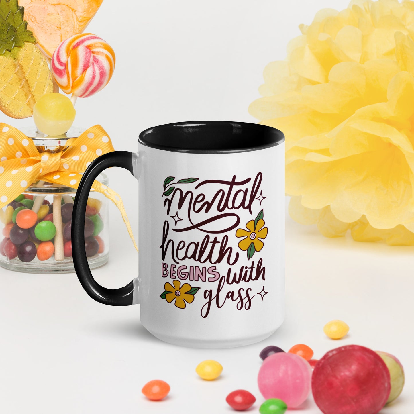 Mental Health Begins with Glass - MUG