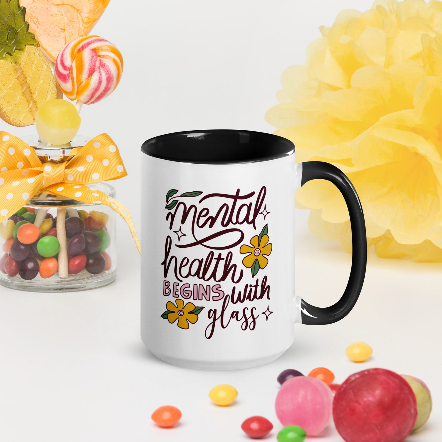 Mental Health Begins with Glass - MUG