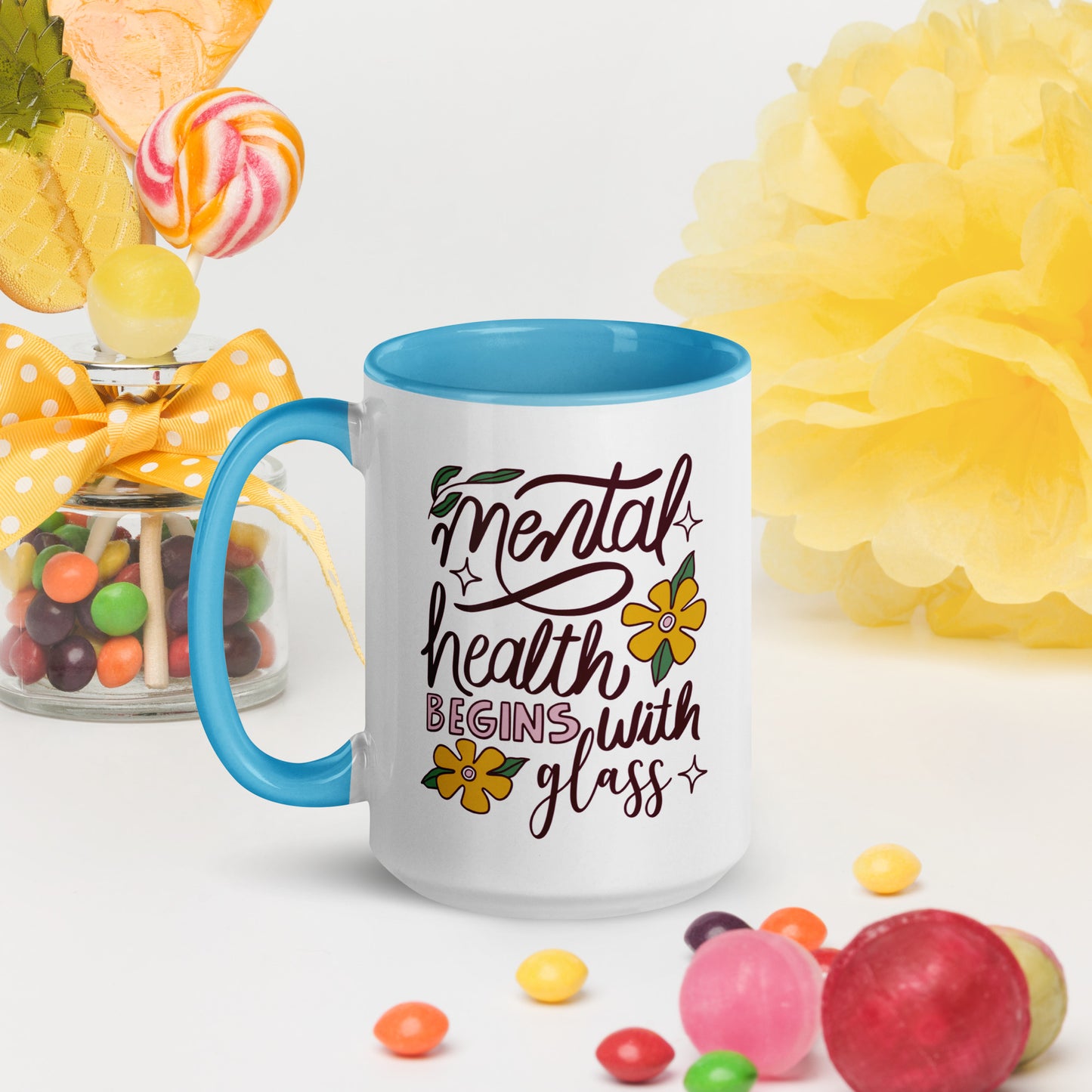 Mental Health Begins with Glass - MUG