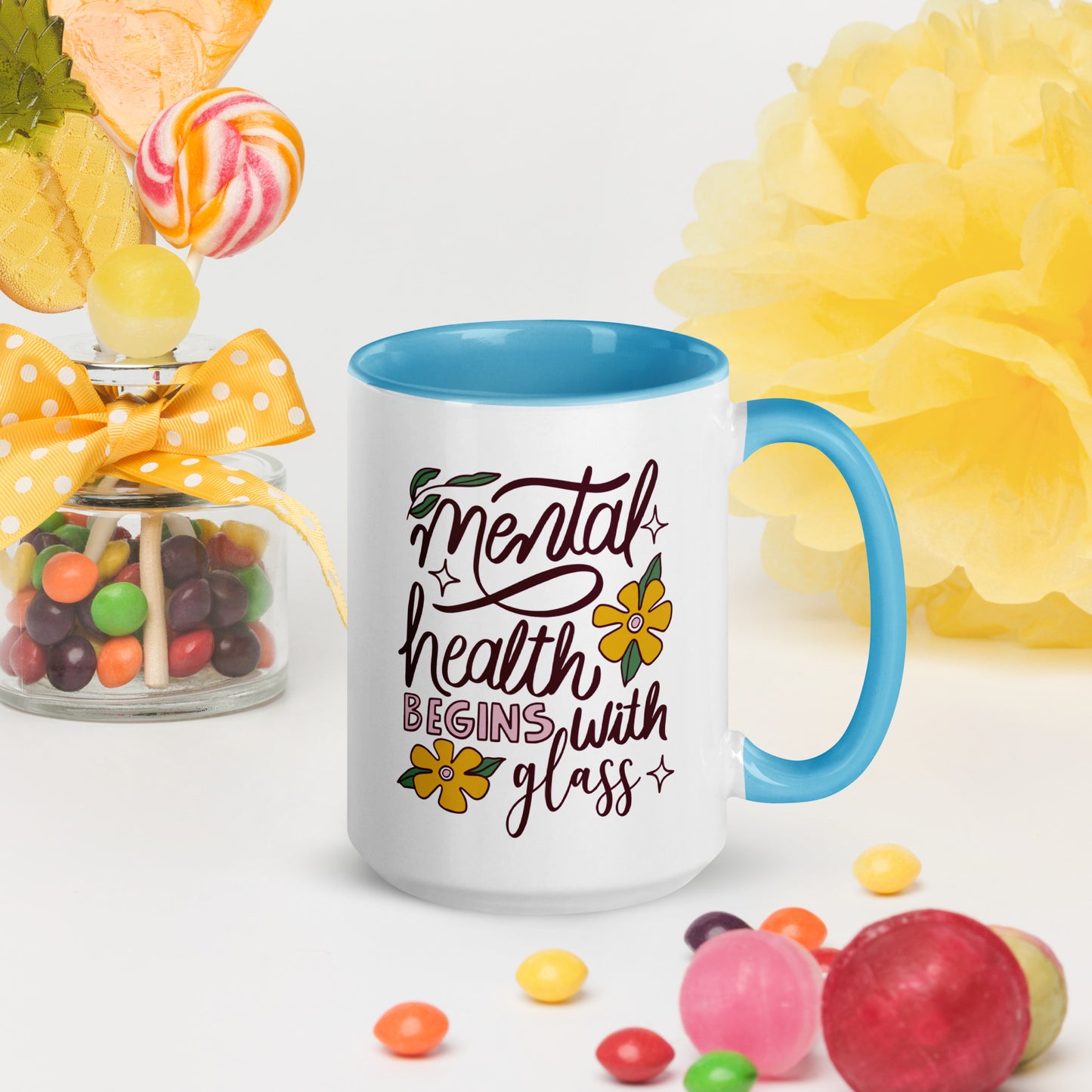 Mental Health Begins with Glass - MUG