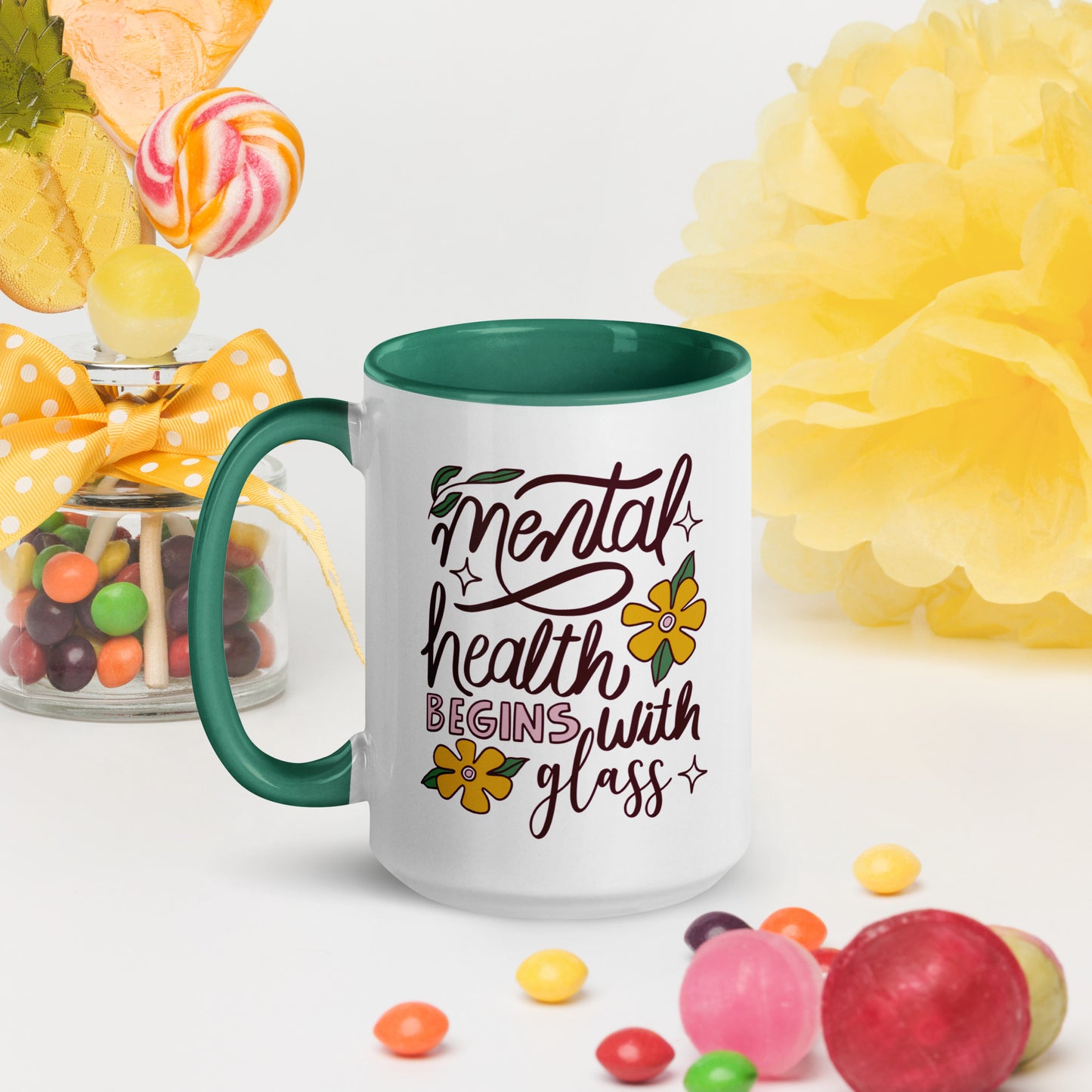 Mental Health Begins with Glass - MUG