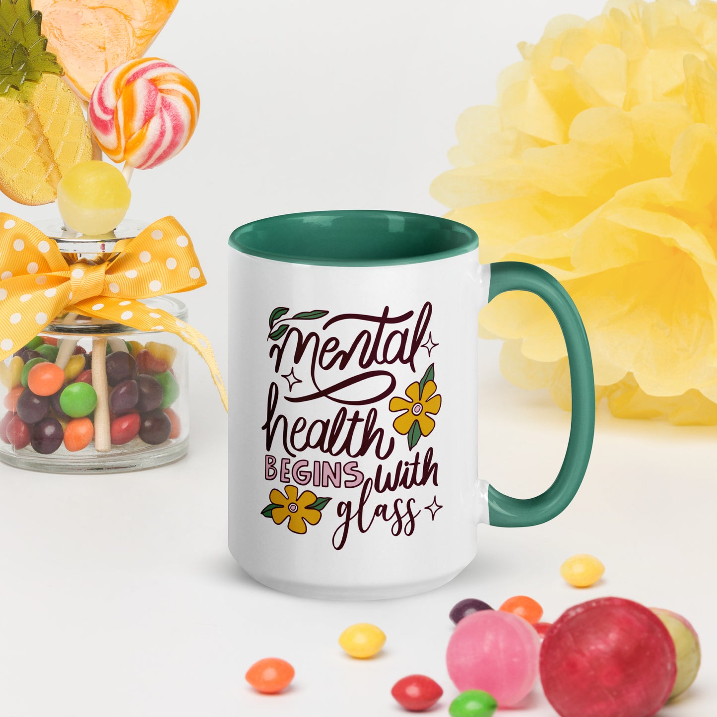 Mental Health Begins with Glass - MUG