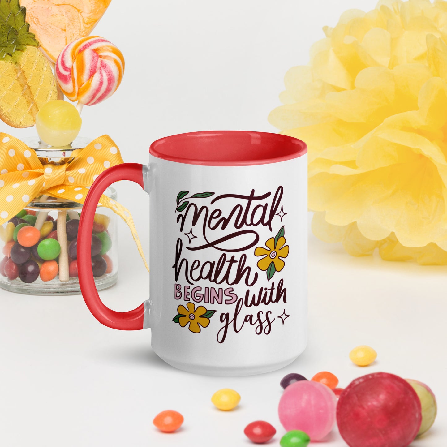 Mental Health Begins with Glass - MUG