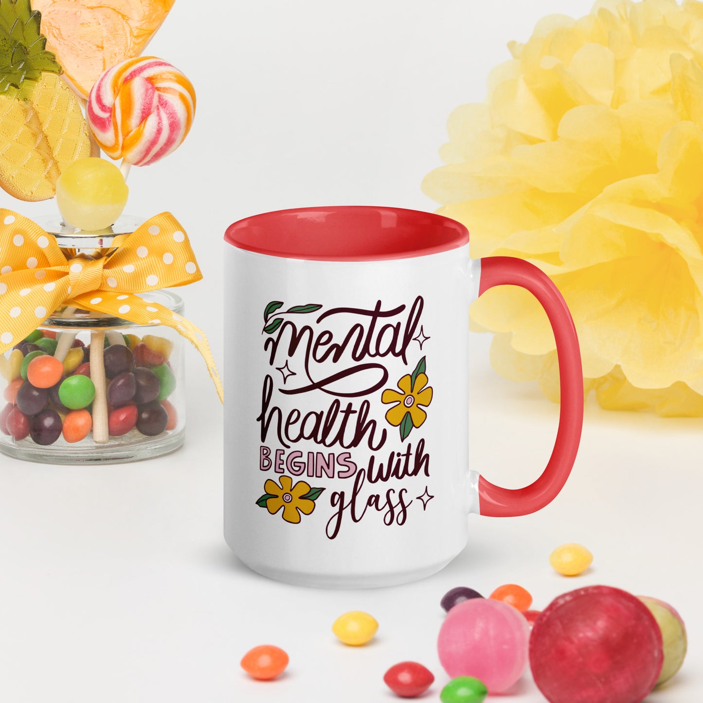 Mental Health Begins with Glass - MUG