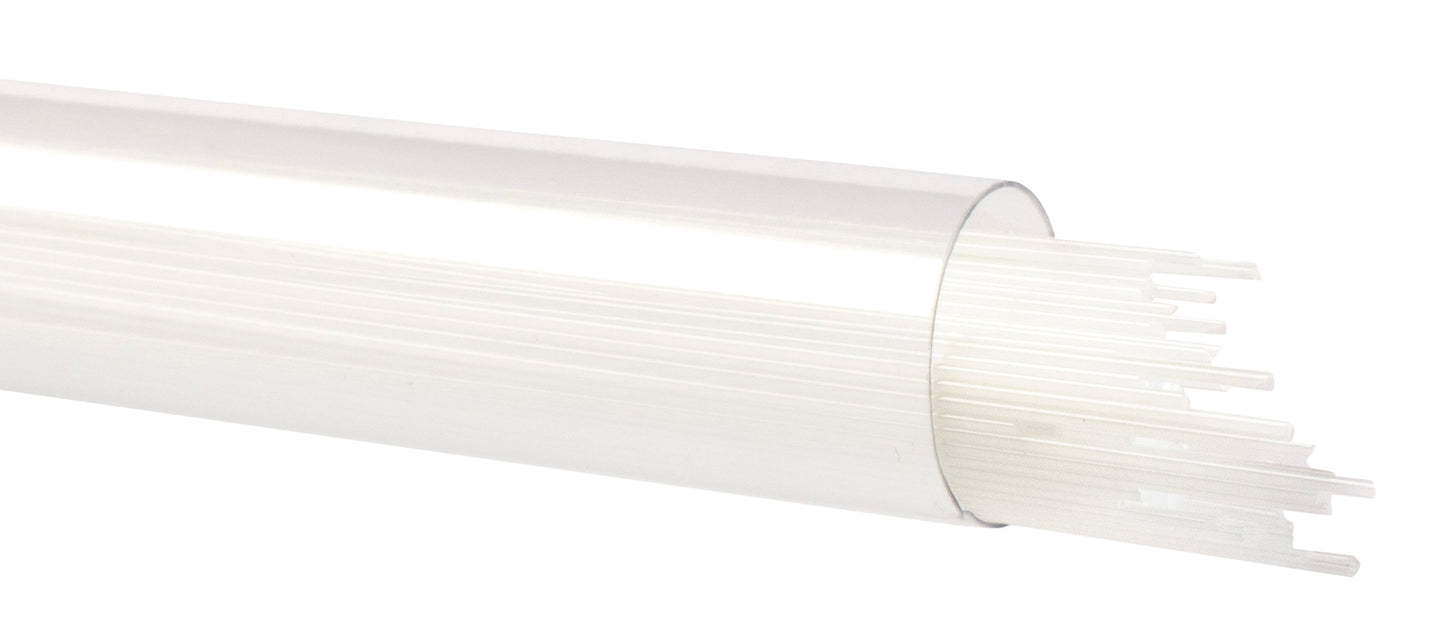 Opaque White Opal Stringer/Ribbon (0013), Fusible, by the Tube