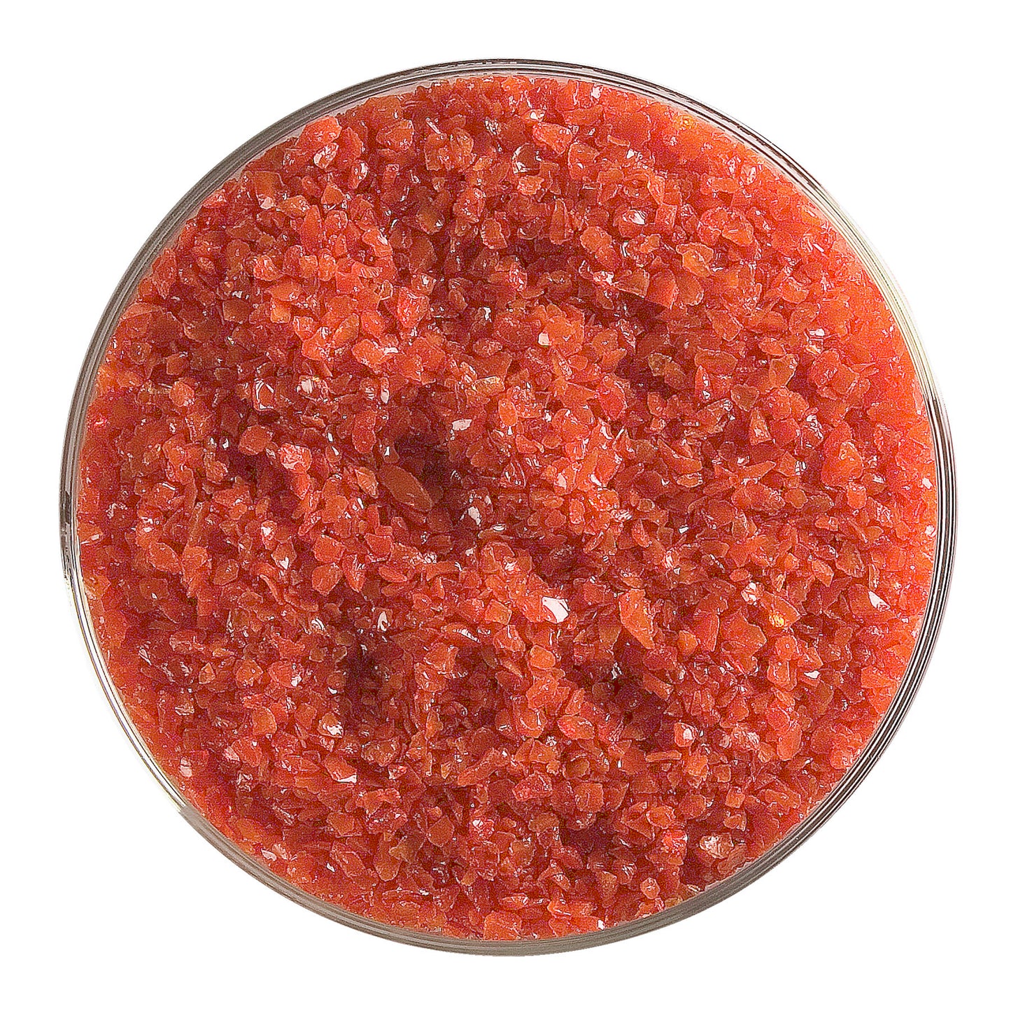 Tomato Red Opal Frit (0024), Fusible, 5 oz. jar
