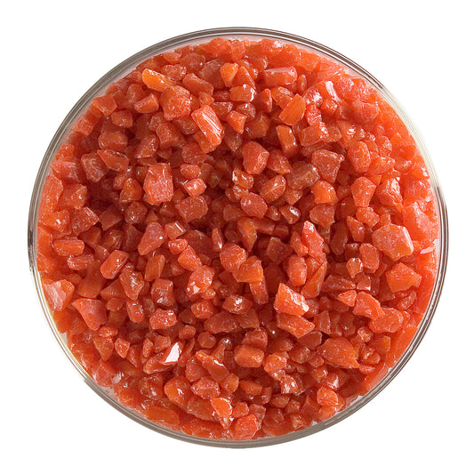 Tomato Red Opal Frit (0024), Fusible