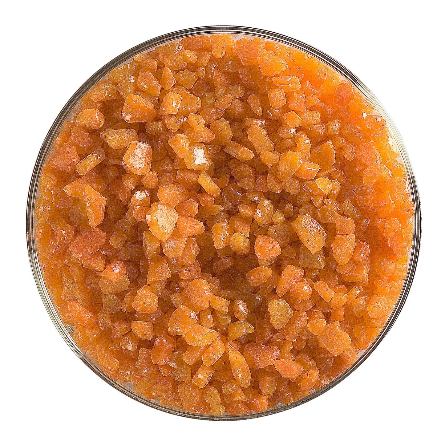 Tangerine Orange Opal Frit (0025), Fusible, 5 oz. jar