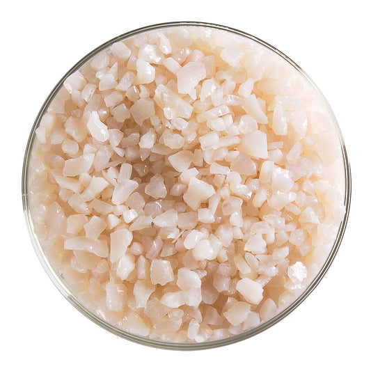 Light Peach Cream Opal Frit (0034), Fusible, 5 oz. jar