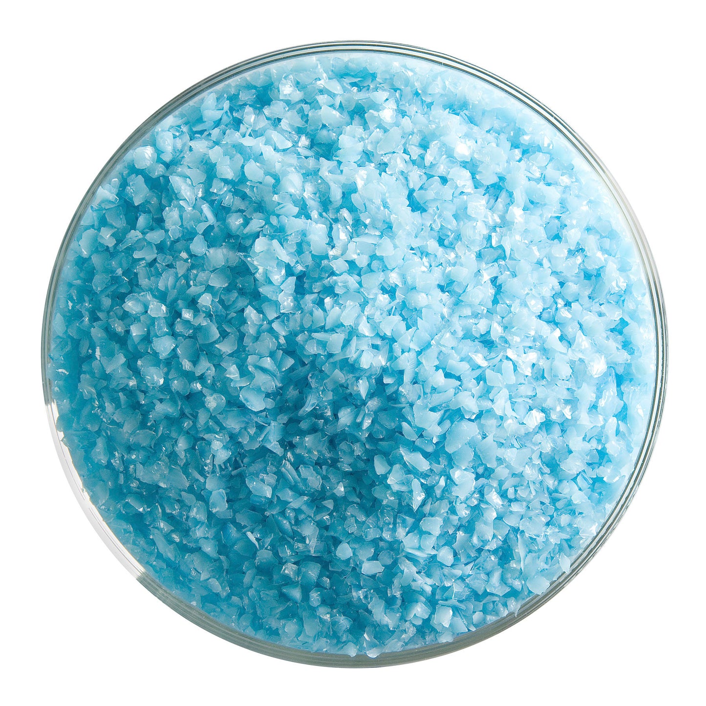 Light Cyan Opal Frit (0216), Fusible, 5 oz. jar
