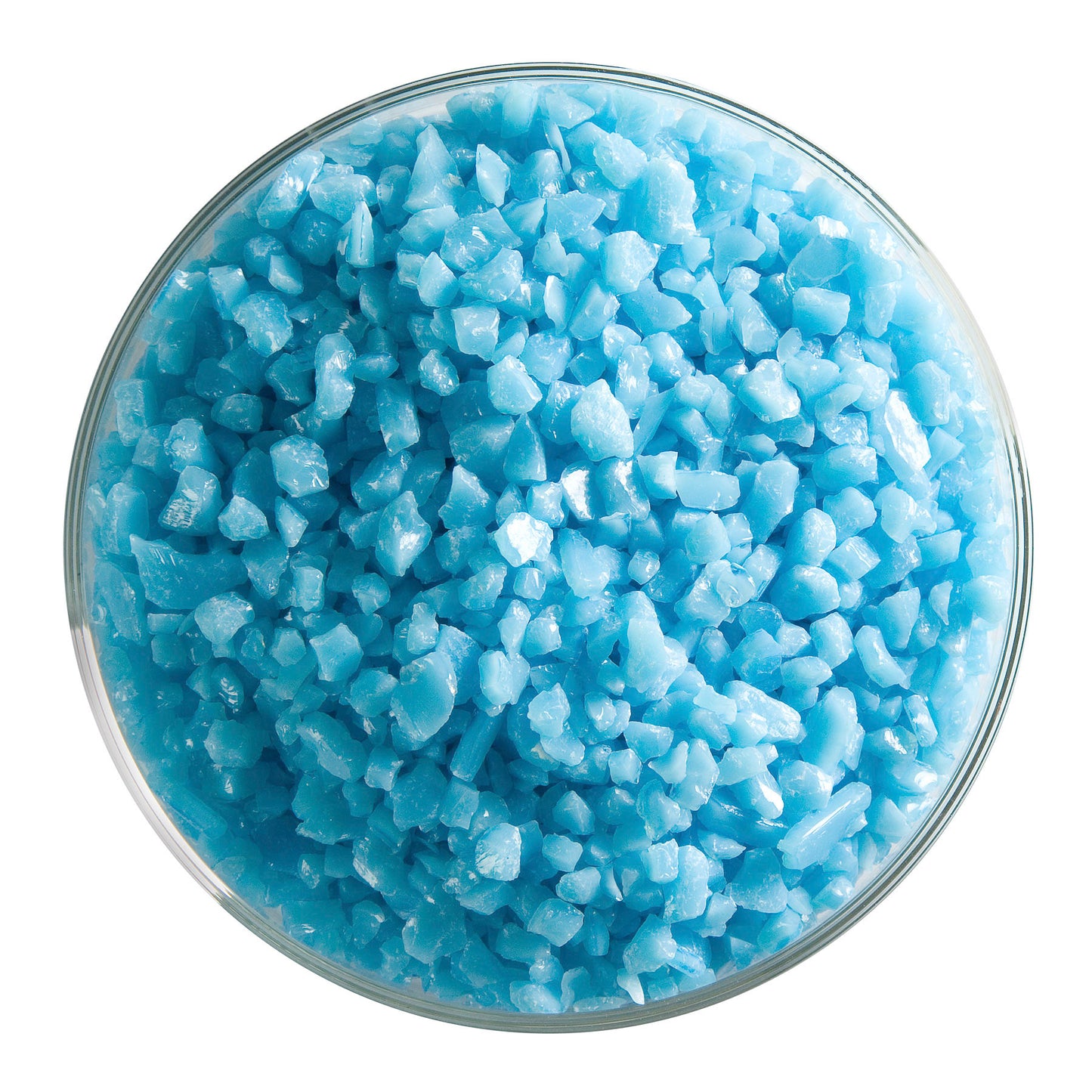 Light Cyan Opal Frit (0216), Fusible, 5 oz. jar