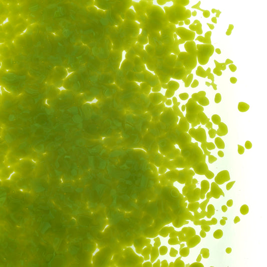 Avocado Green Opal Frit (0222), Fusible, 5 oz. jar