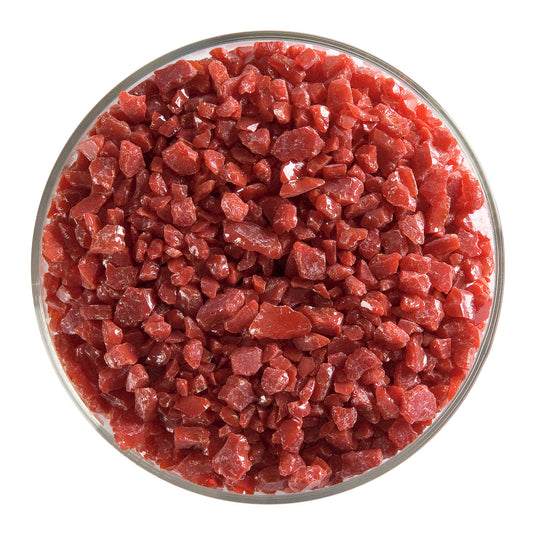 Deep Red Opal Frit (0224), Fusible, 5 oz. jar