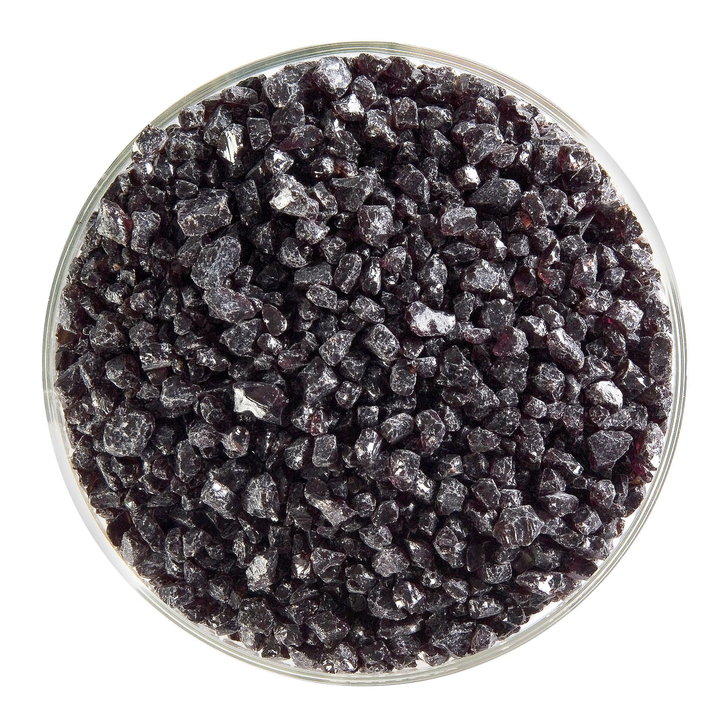 Dark Rose Brown Transparent Frit (1109), Fusible, 5 oz. jar
