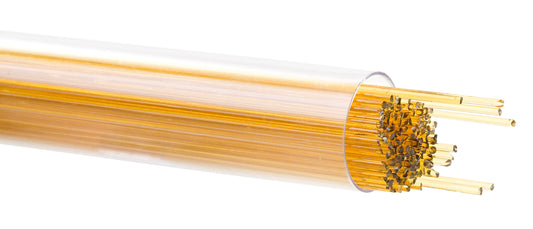 Medium Amber Transparent Stringer/Ribbon (1137), Fusible, by the Tube