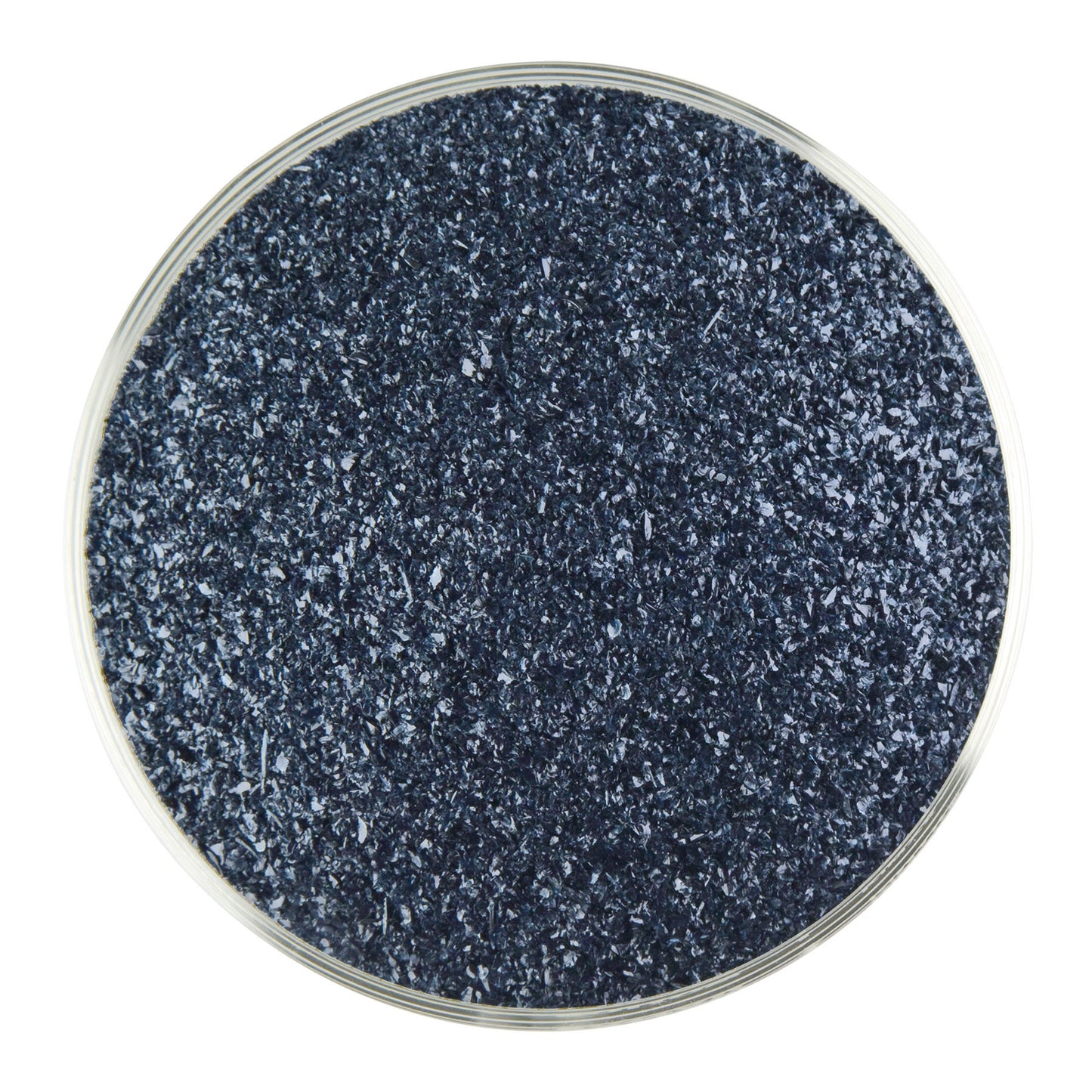Aventurine Blue Transparent Frit (1140), Fusible, 5 oz. jar