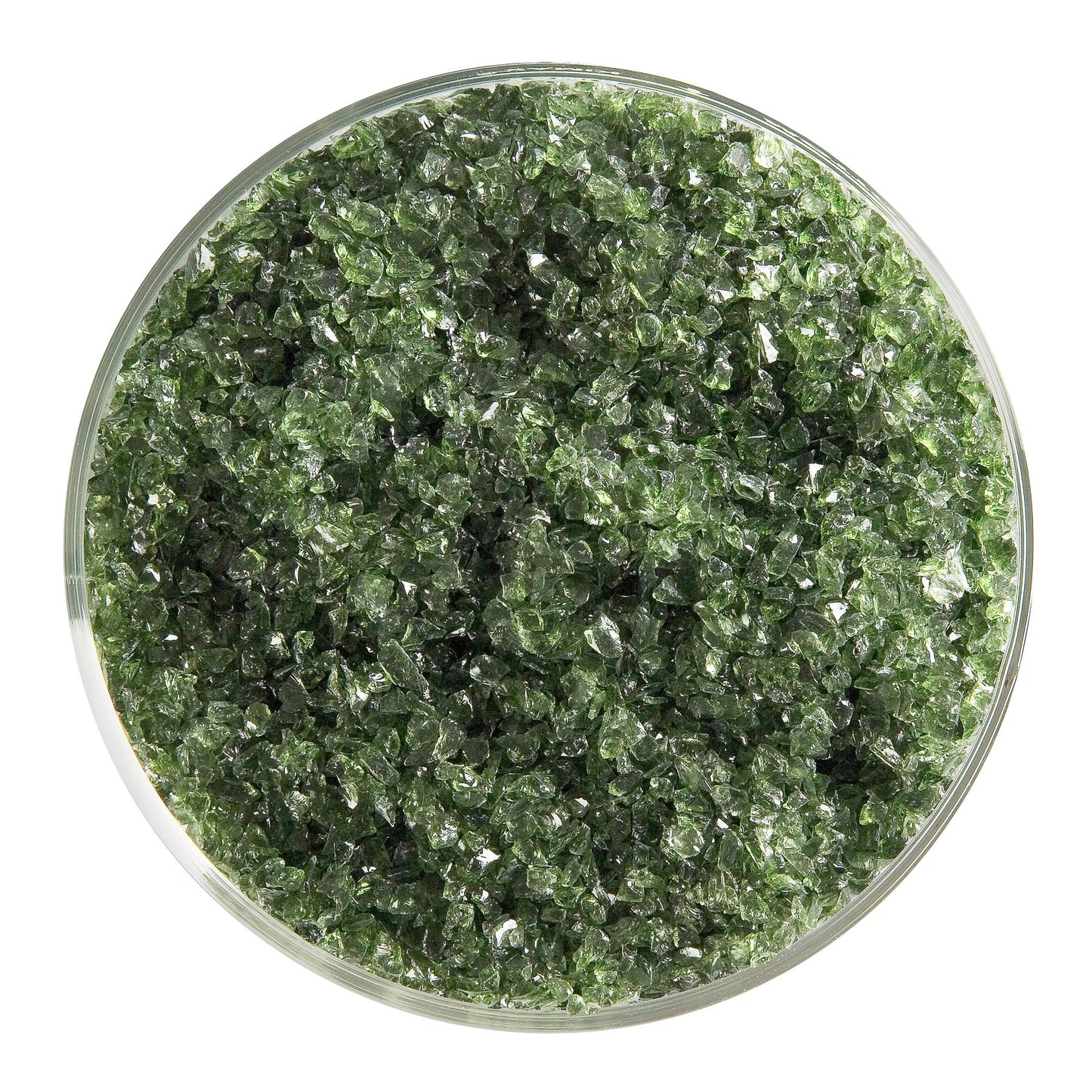 Olive Green Trans (1141), Frit, Fusible, 5 oz. jar