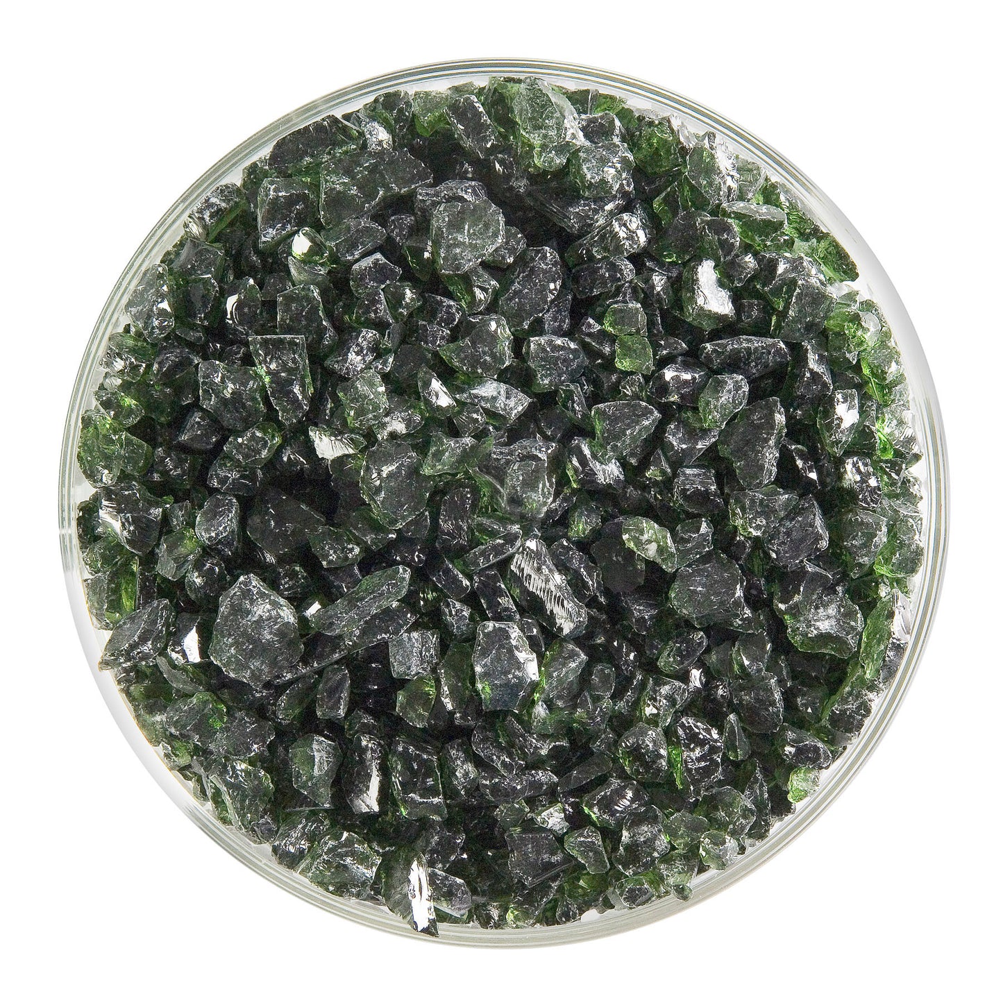 Olive Green Trans (1141), Frit, Fusible, 5 oz. jar