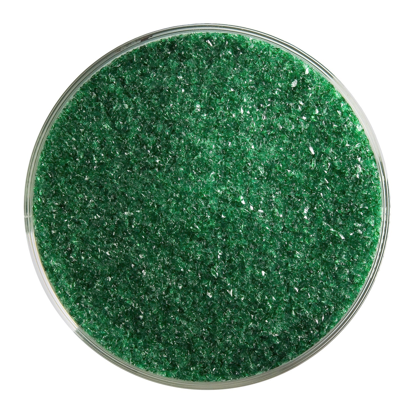 Kelly Green Transparent Frit (1145), Fusible, 5 oz. jar