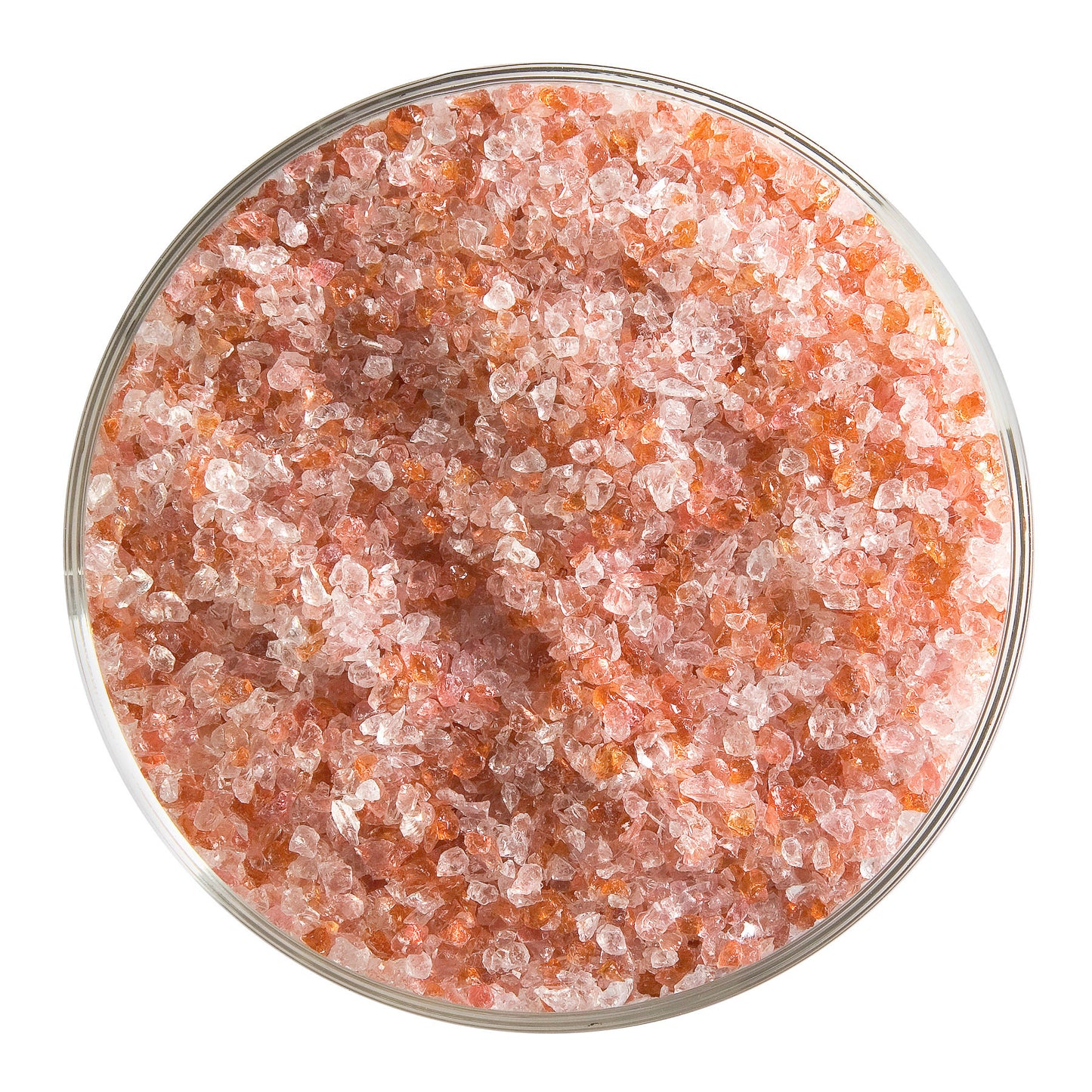 Sunset Coral Transparent Frit (1305), Fusible, 5 oz. jar