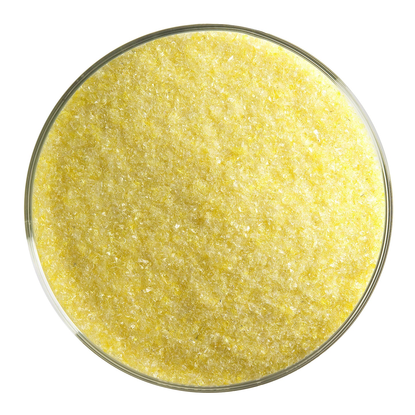 Marigold Yellow Transparent Frit (1320), Fusible, 5 oz. jar